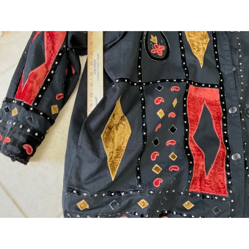 Ulla Popken Patchwork Boho Jacket/ Shacket Est. 1… - image 5